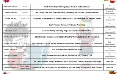 Summer Reading Challenge: Events Programme