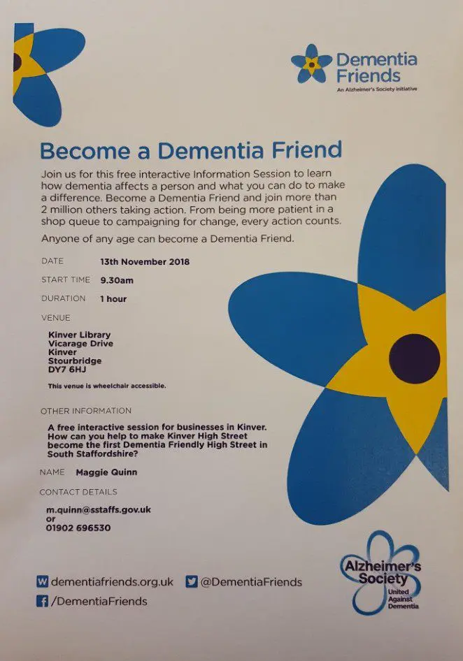 Calling all local businesses: become a Dementia Friend