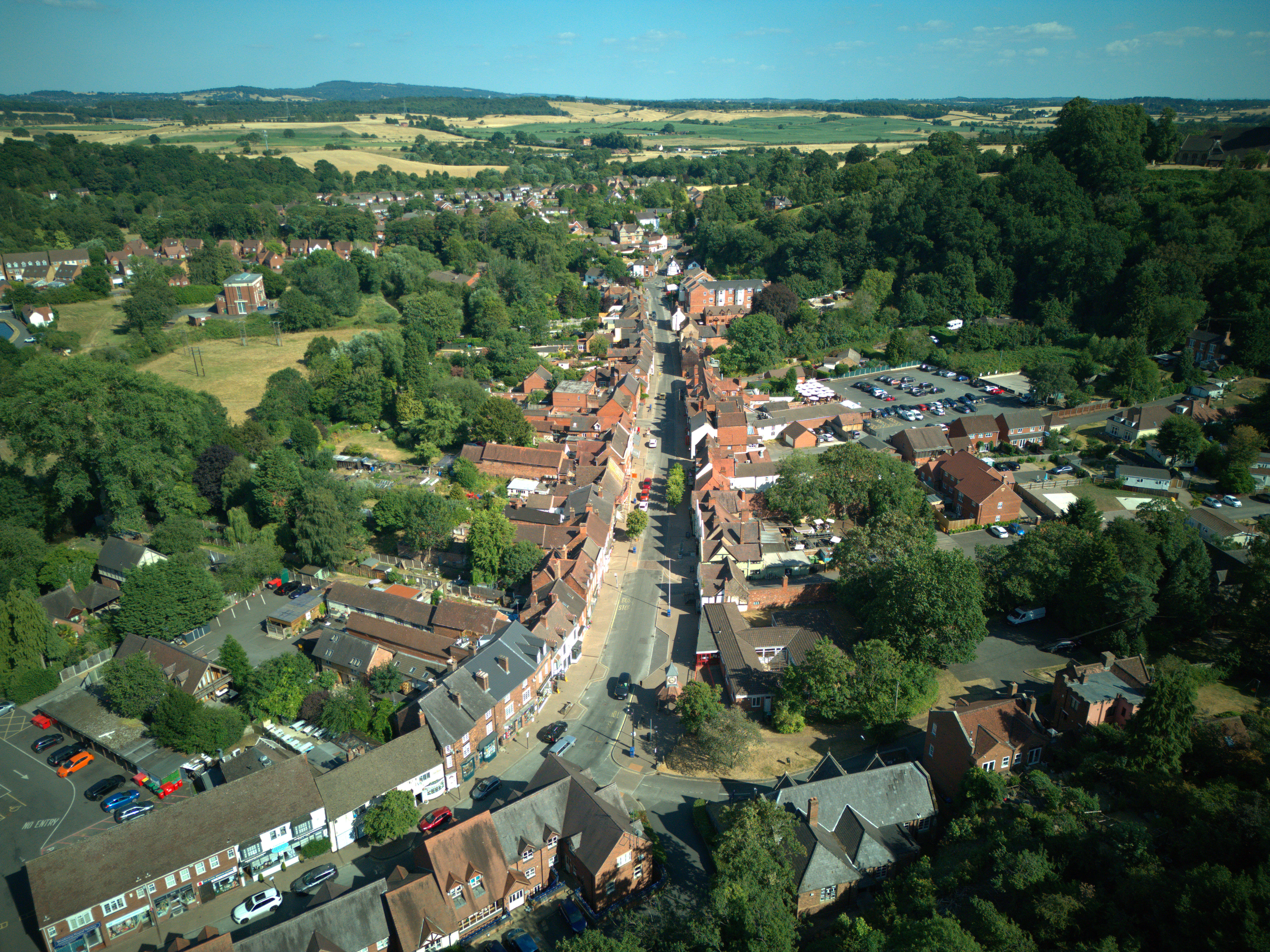 Looking Down Kinver High Street