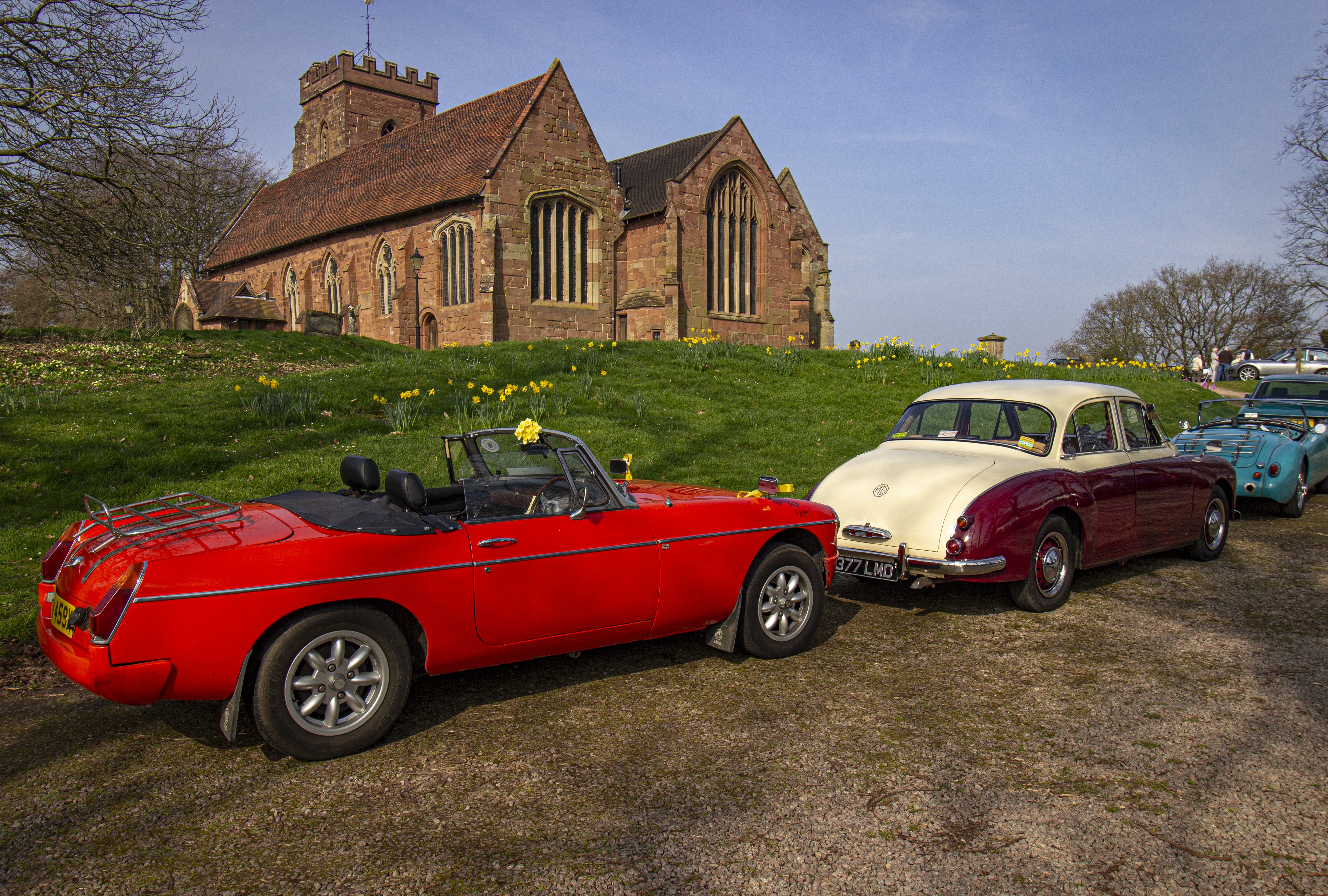 Classic cars at St Peter\'s Church